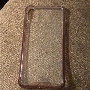 Clear iPhone X case.